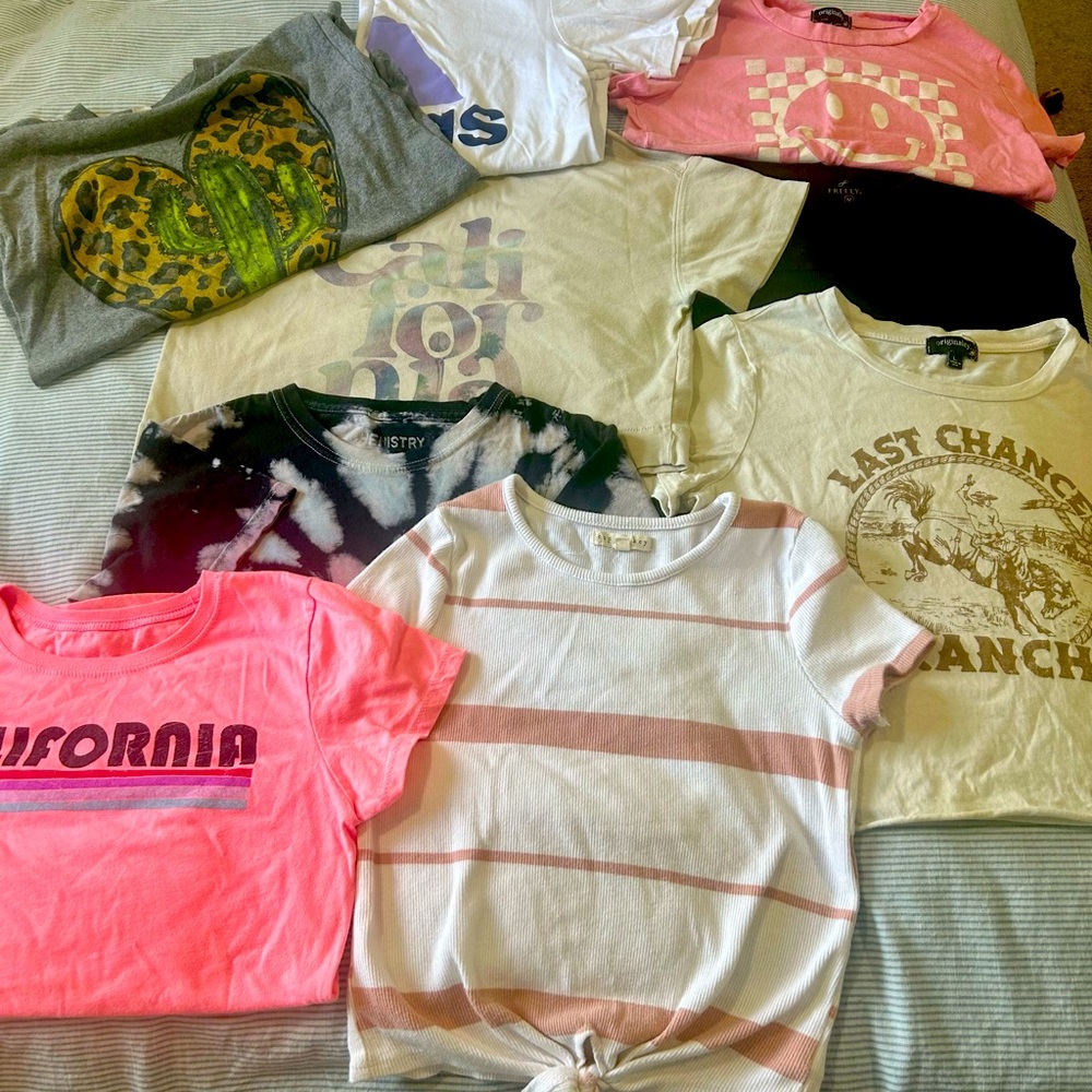 Girls size Medium & Large Tees